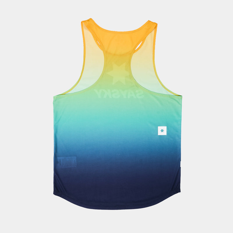 Saysky Drip Dye Flow Singlet Blau/Gelb/Grün Drip Dye 1032 NMRSI60C1032