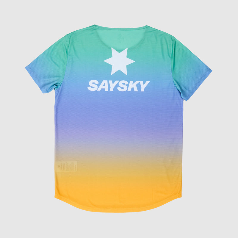 Saysky Drip Dye Flow T-Shirt Lila/Grün/Gelb Drip Dye 1033 NMRSS60C1033