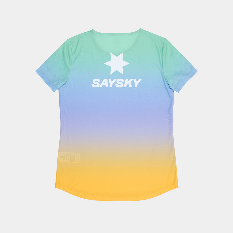 Saysky Drip Dye Flow T-Shirt Lila/Grün/Gelb Drip Dye 1033 NWRSS60C1033
