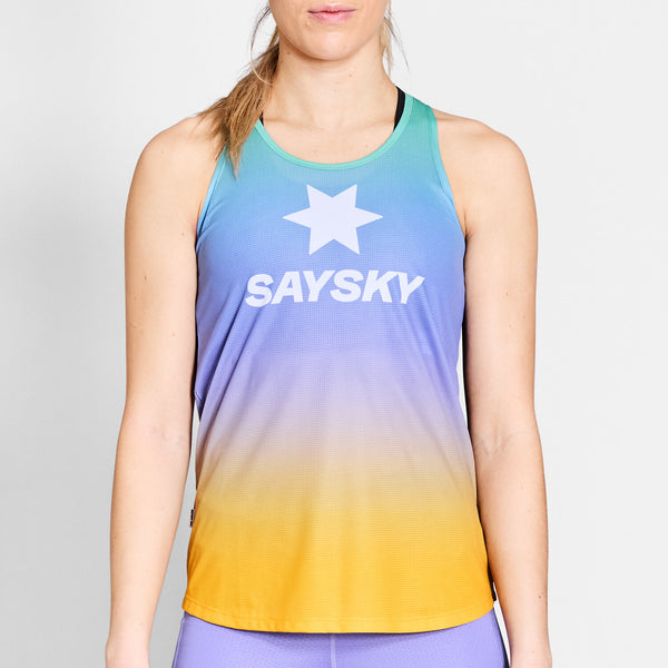 Saysky Drip Dye Flow Singlet Lila/Grün/Gelb Drip Dye 1033 NWRSI60C1033