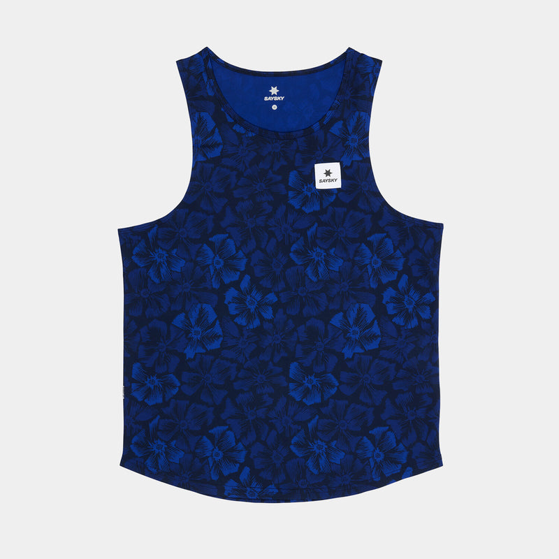 Saysky Flower Combat Singlet Blau Flower 1029 NMRSI31C1029
