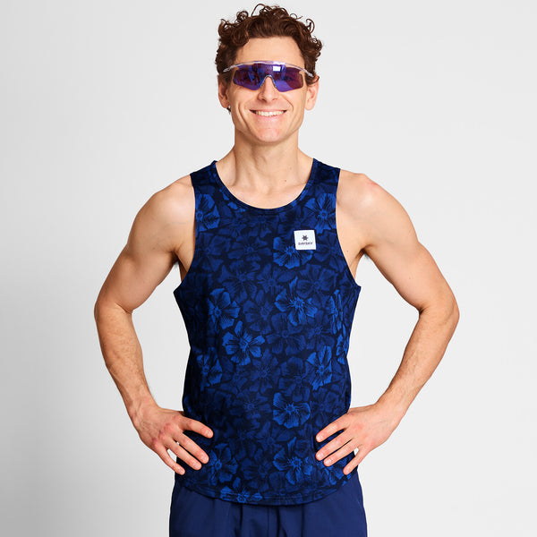 Saysky Flower Combat Singlet Blau Flower 1029 NMRSI31C1029
