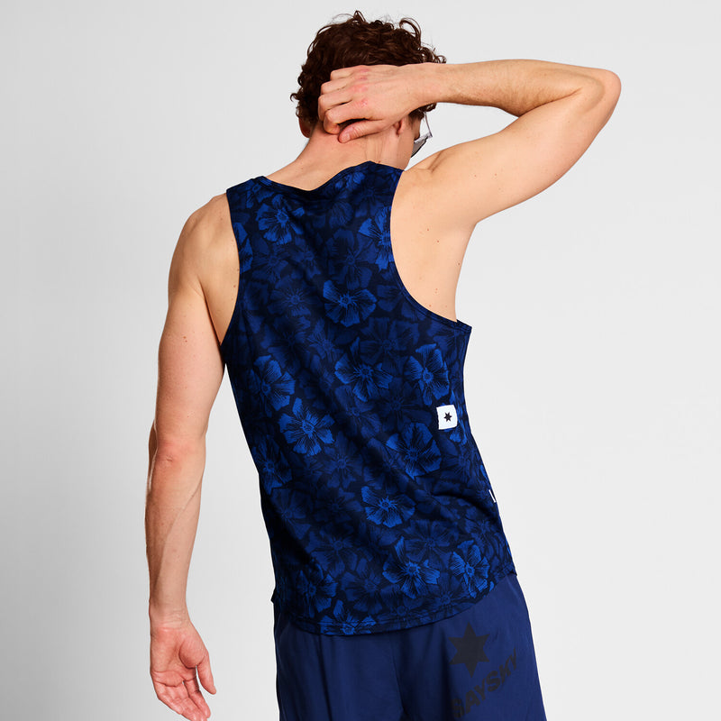 Saysky Flower Combat Singlet Blau Flower 1029 NMRSI31C1029