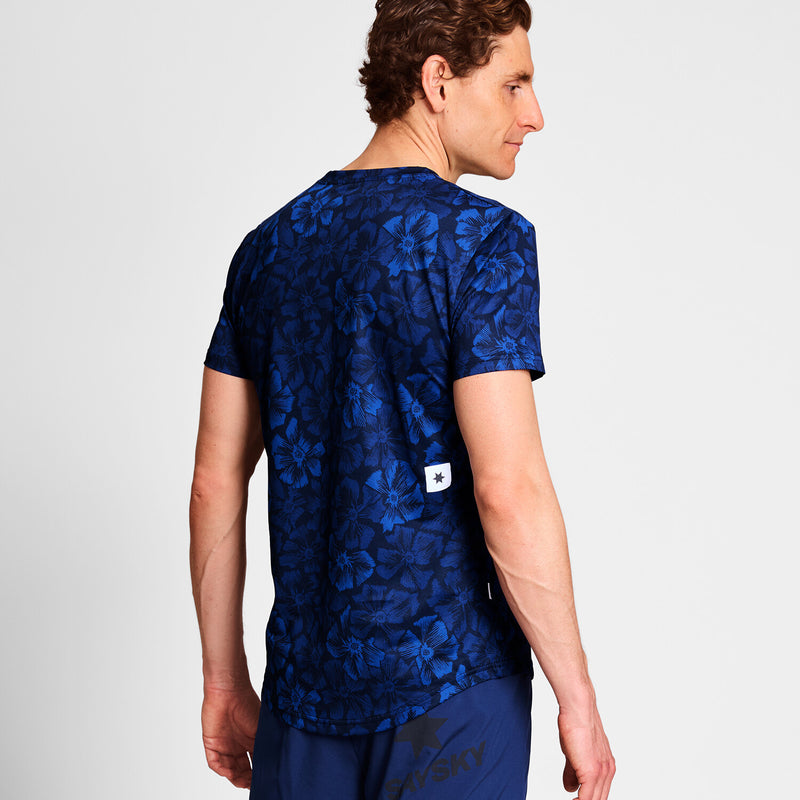 Saysky Flower Combat T-Shirt Blau Flower 1029 NMRSS31C1029