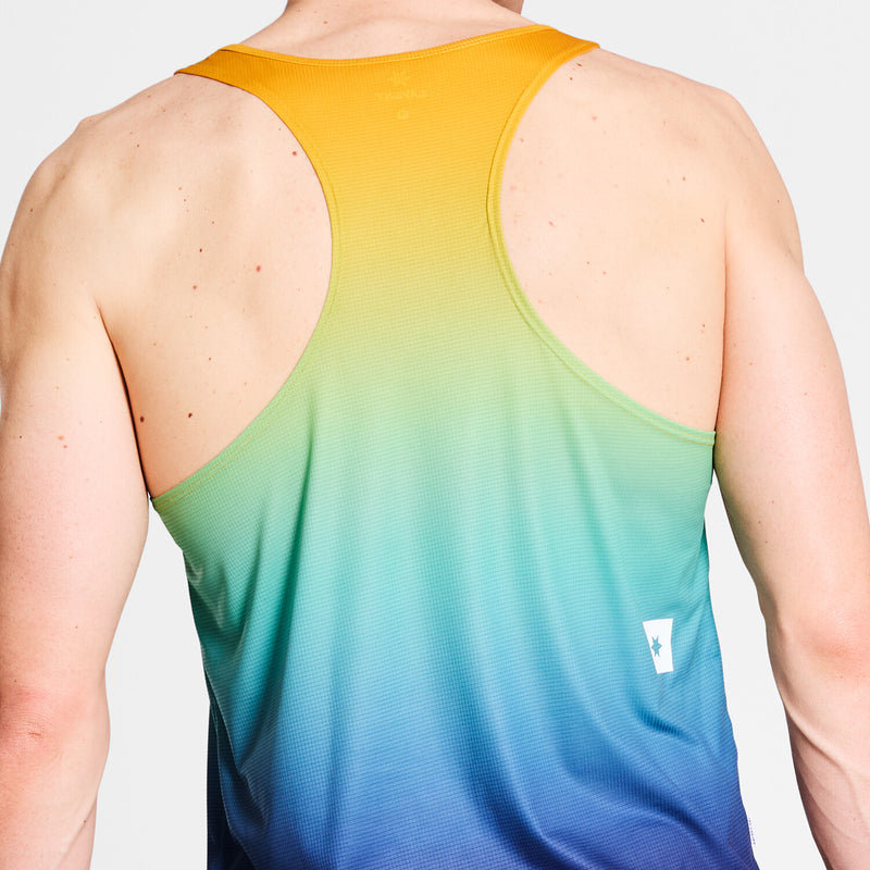 Saysky Drip Dye Flow Singlet Blau/Gelb/Grün Drip Dye 1032 NMRSI60C1032