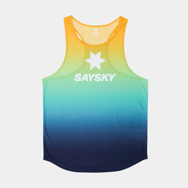 Saysky Drip Dye Flow Singlet Blau/Gelb/Grün Drip Dye 1032 NMRSI60C1032