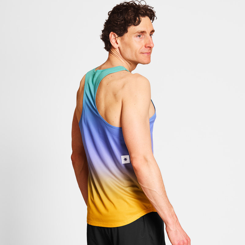 Saysky Drip Dye Flow Singlet Lila/Grün/Gelb Drip Dye 1033 NMRSI60C1033