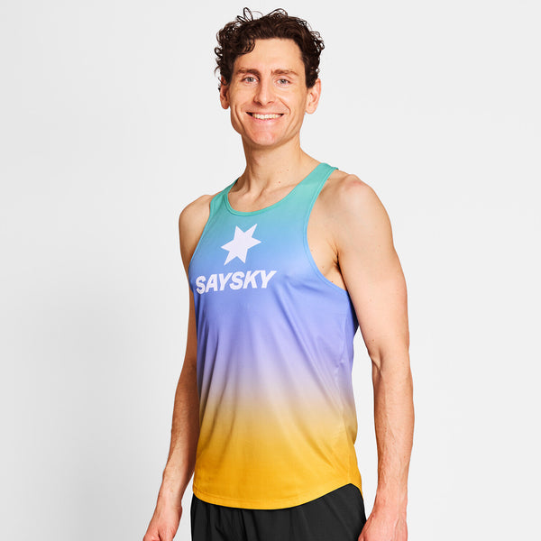 Saysky Drip Dye Flow Singlet Lila/Grün/Gelb Drip Dye 1033 NMRSI60C1033