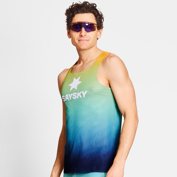 Saysky Drip Dye Flow Air Singlet Blau/Gelb/Grün Drip Dye 1032 NMRSI62C1032