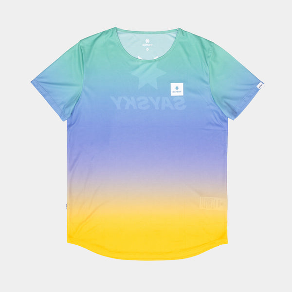 Saysky Drip Dye Flow T-Shirt Lila/Grün/Gelb Drip Dye 1033 NMRSS60C1033