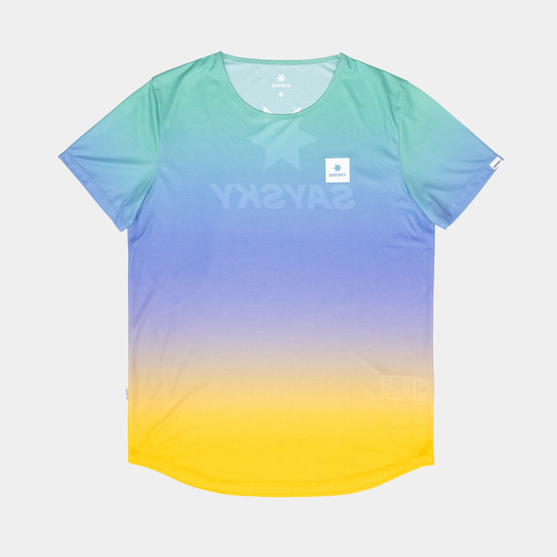 Saysky Drip Dye Flow T-Shirt Lila/Grün/Gelb Drip Dye 1033 NMRSS60C1033