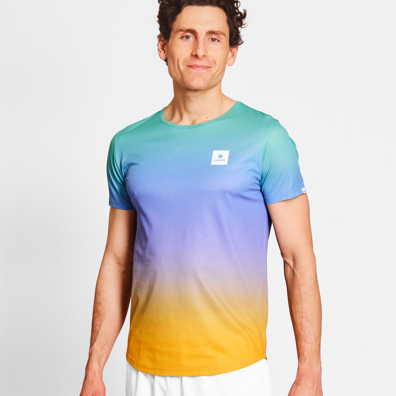 Saysky Drip Dye Flow T-Shirt Lila/Grün/Gelb Drip Dye 1033 NMRSS60C1033
