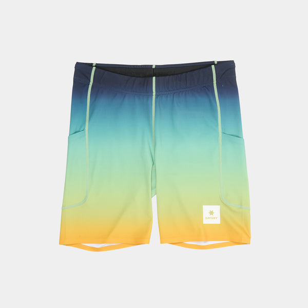Saysky Drip Dye Combat+ Short Tights 7" Blau/Gelb/Grün Drip Dye 1032 NMRST33C1032