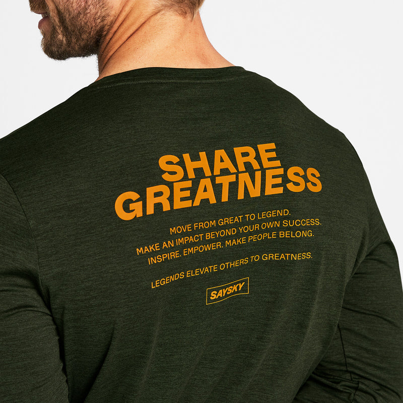 Saysky Statement Pace Longsleeve Grün 3001 OMRLS22C3001