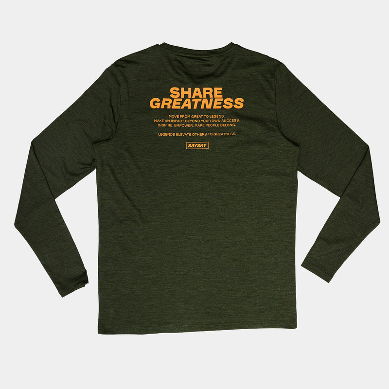 Saysky Statement Pace Longsleeve Grün 3001 OMRLS22C3001