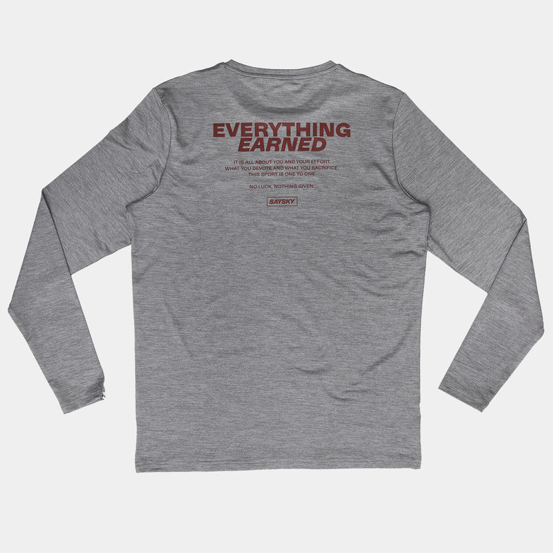Saysky Statement Pace Longsleeve Grau 6004 OMRLS22C6004