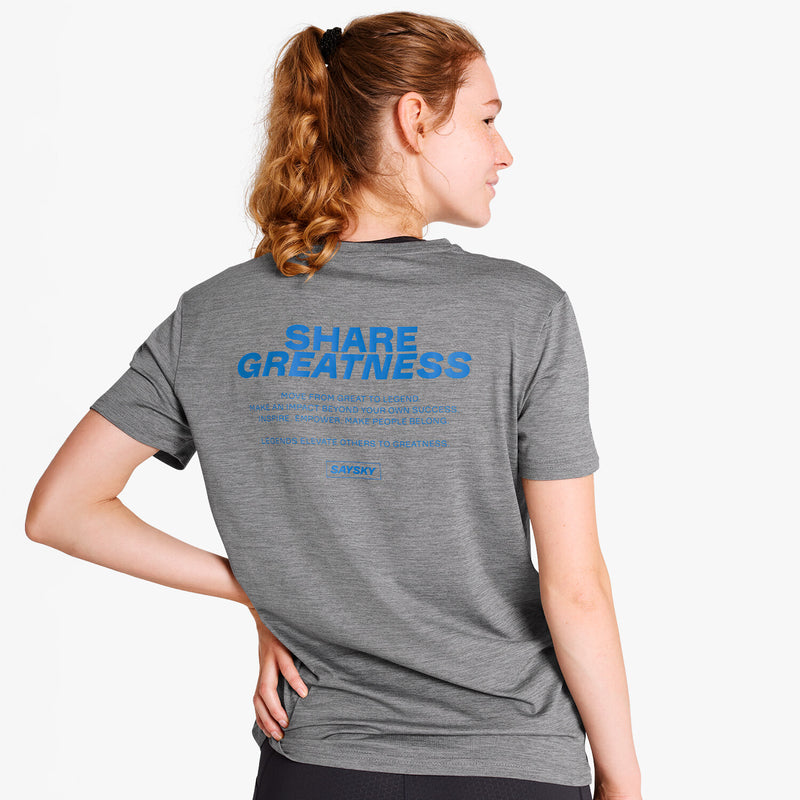 Saysky Statement Pace T-Shirt Grau 6004 OMRSS21C6004