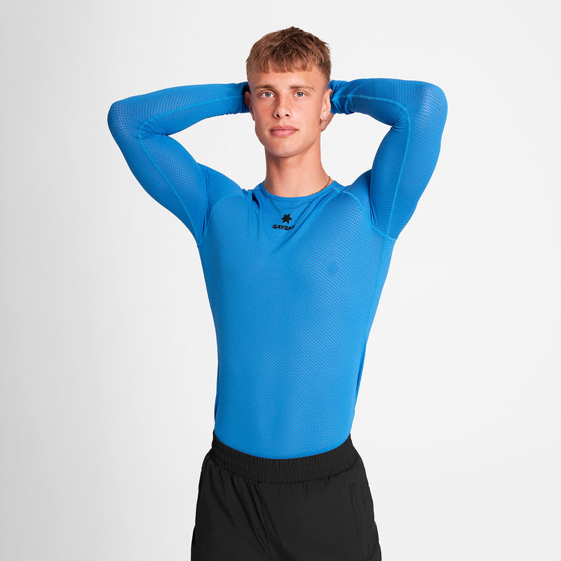 Saysky Mesh Base Layer Longsleeve Blau 220 OMRBL32C220