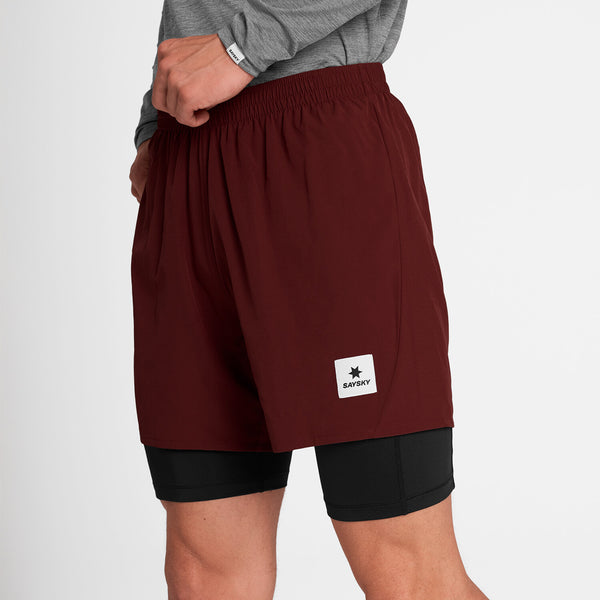Saysky 2 in 1 Pace Shorts 5'' Rot 509 OMRSH20C509