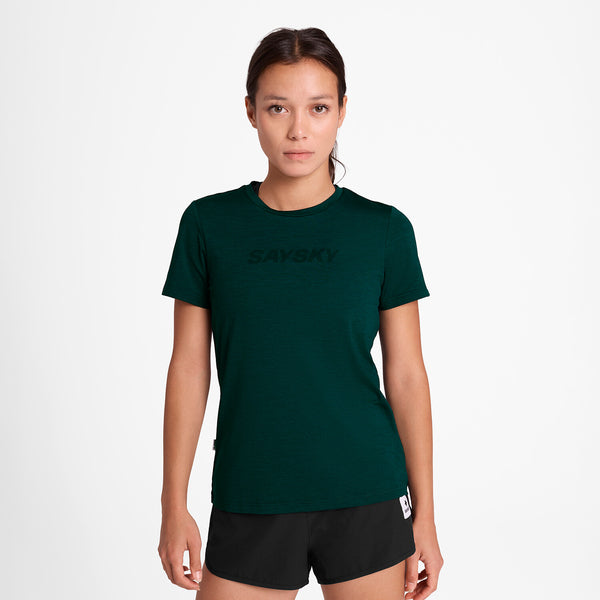Saysky Logo Pace T-Shirt Grün 3010 OWRSS20C3010