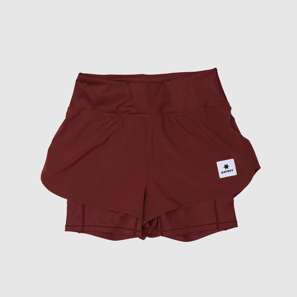 Saysky 2 in 1 Pace Shorts 3'' Rot 509 OWRSH23C509