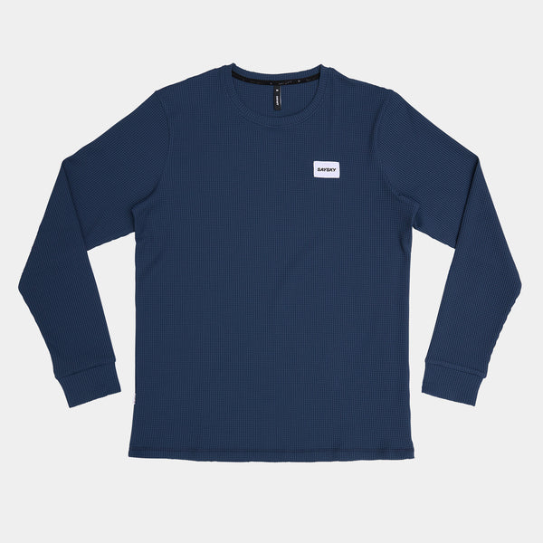Saysky Motion Waffle Longsleeve Blau 222 OMRLS52C222