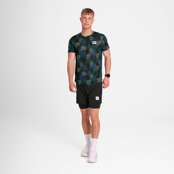 Saysky Flower Combat T-Shirt Blau Flower Camo 1046 OMRSS31C1046