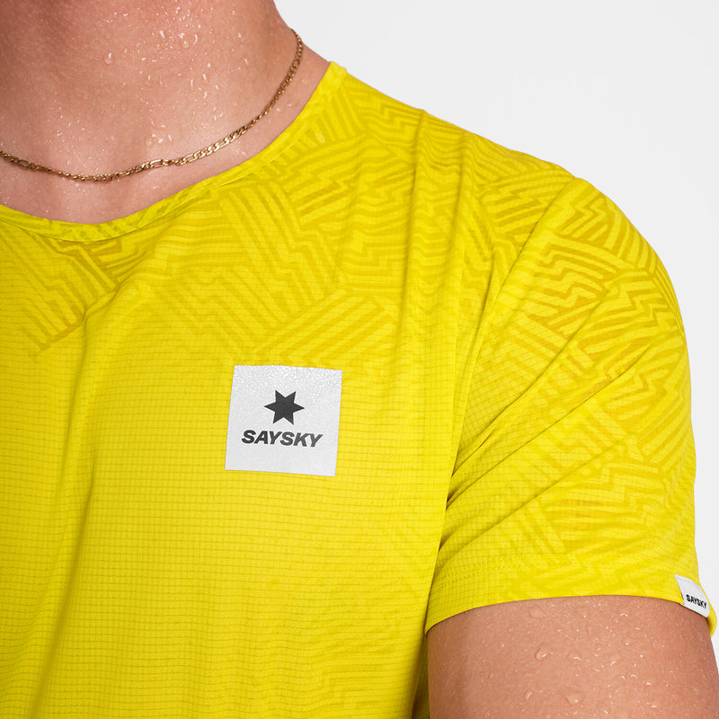 Saysky Reactive Flow T-shirt Gelb Reactive Lightning 1052 OMRSS60C1052