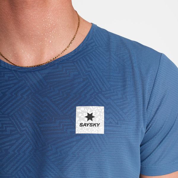 Saysky Reactive Flow T-shirt Blau Reactive Lightning 1054 OMRSS60C1054