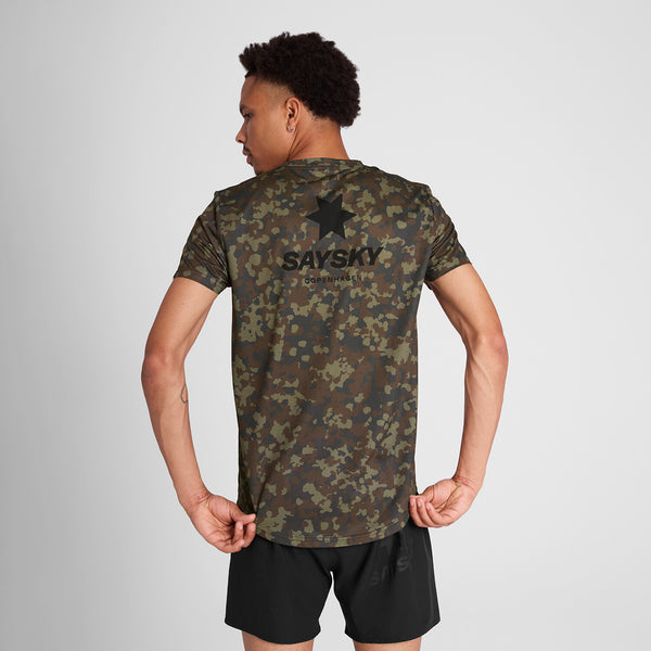 Saysky Camo Combat T-Shirt Braun Camo 1048 OMRSS31C1048