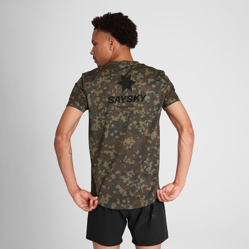 Saysky Camo Combat T-Shirt Braun Camo 1048 OMRSS31C1048