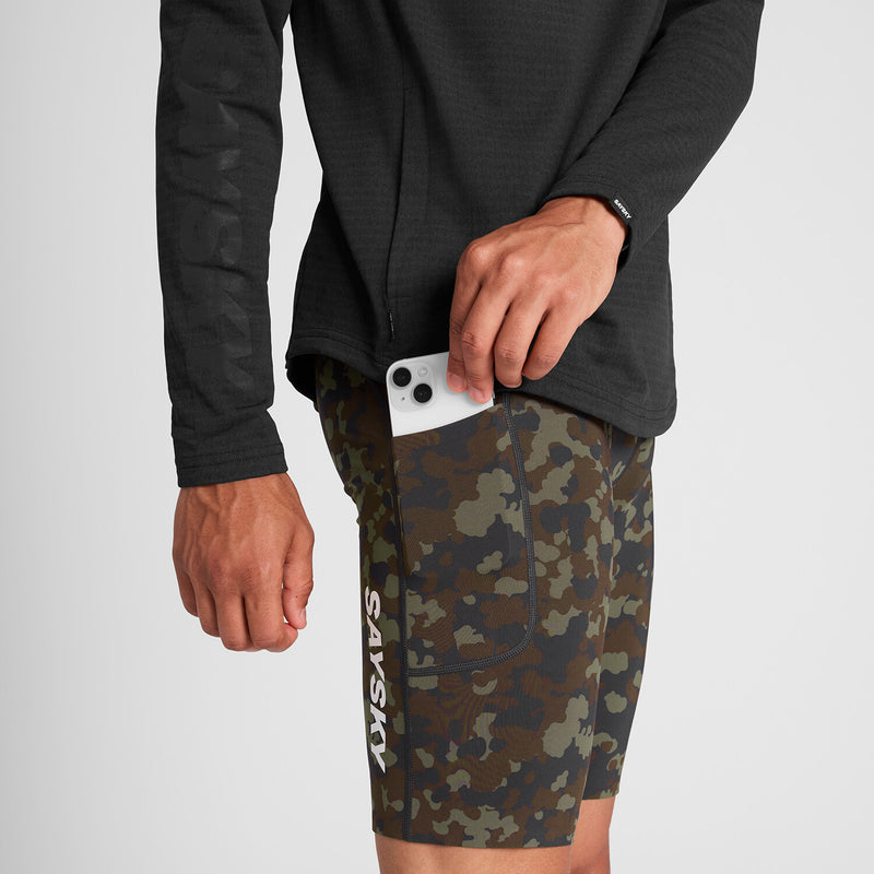 Saysky Camo Combat+ Short Tights 9" Braun Camo 1048 OMRST31C1048
