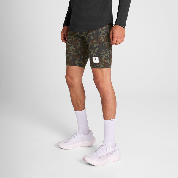 Saysky Camo Combat+ Short Tights 9" Braun Camo 1048 OMRST31C1048