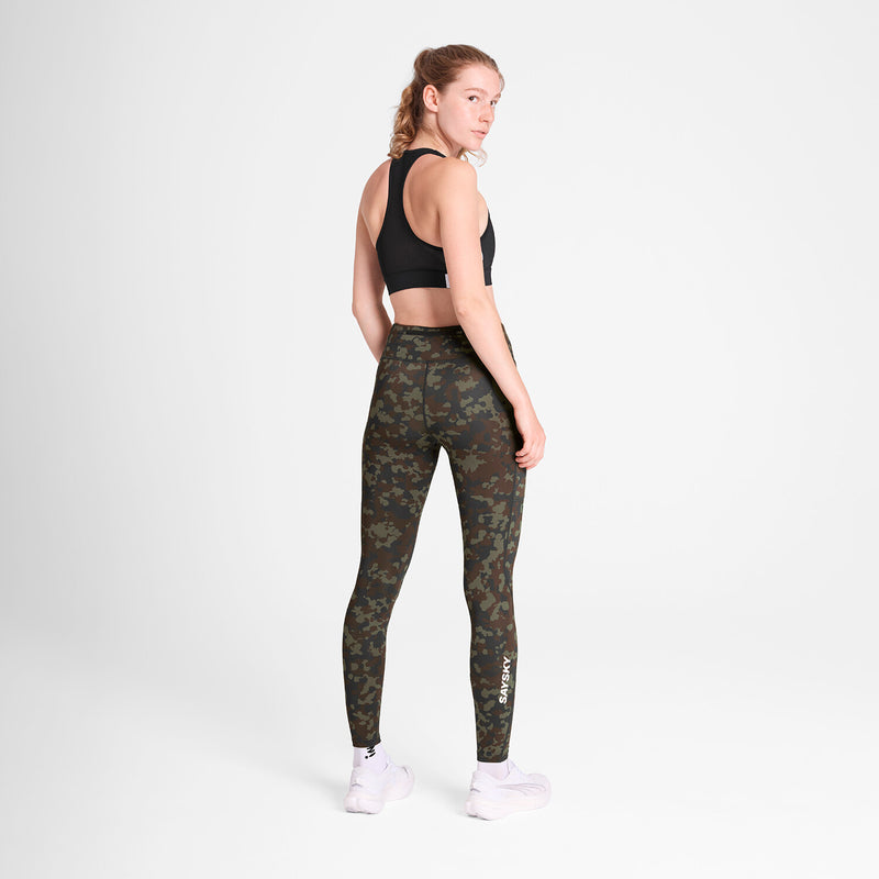Saysky Camo Combat+ Long Tights Braun Camo 1048 OWRLT20C1048