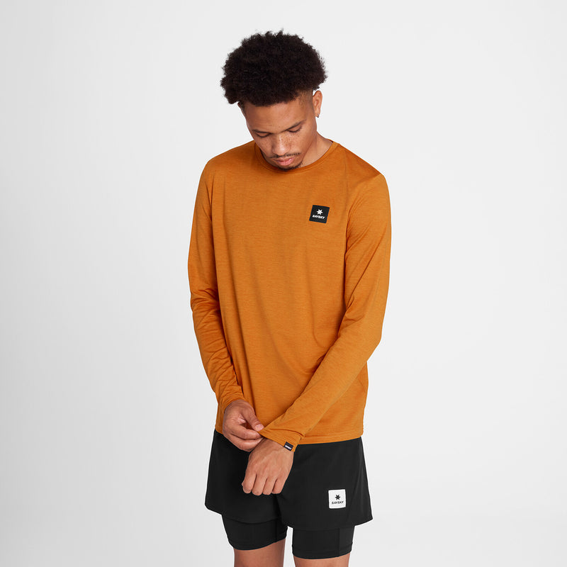 Saysky Reflective Logo Pace Longsleeve Orange 4008 OMRLS20C4008