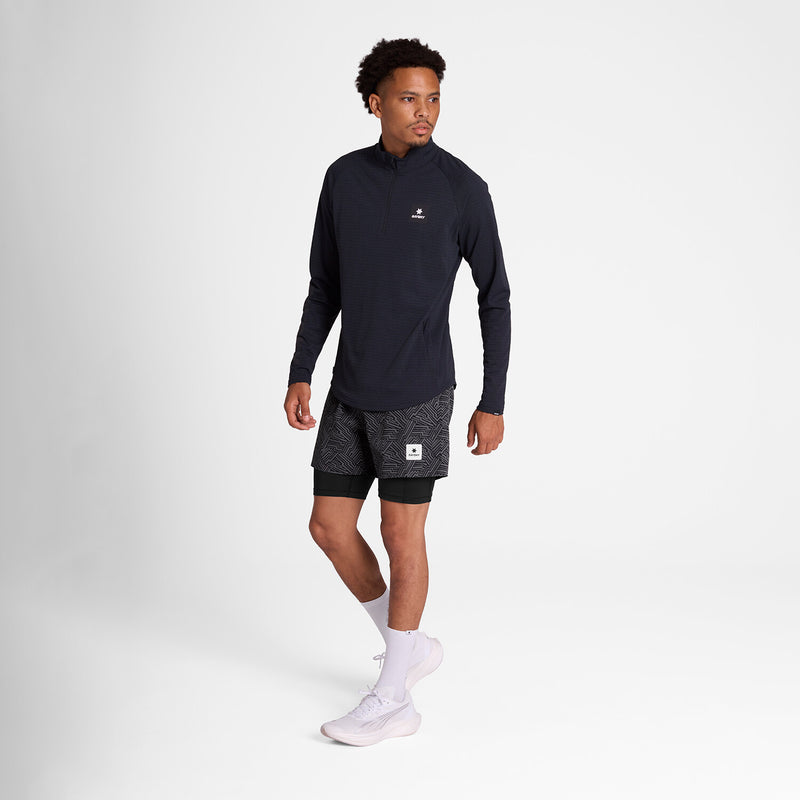 Saysky Reflective Pace 2 in 1 Shorts 5'' Schwarz Reflective Lightning 1050 OMRSH20C1050