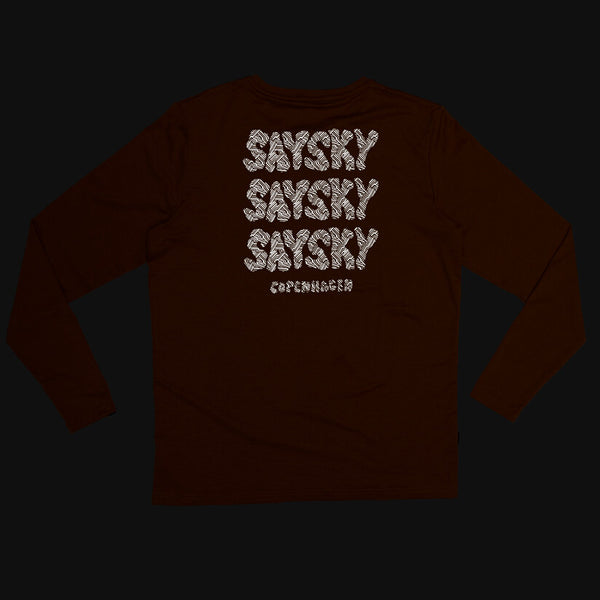 Saysky Reflective Logo Pace Longsleeve Orange 4008 OMRLS20C4008