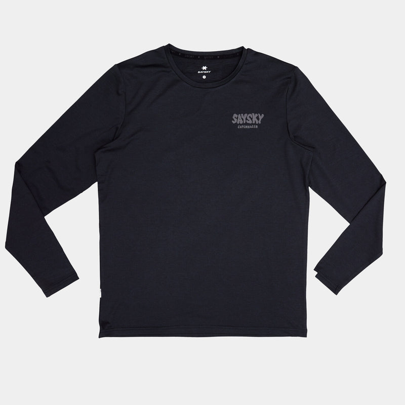 Saysky Reflective Logo Pace Longsleeve Schwarz 9001 OMRLS20C9001
