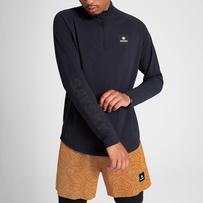 Saysky Blaze Half Zip Light Fleece Schwarz 9001 KMRFL03C9001