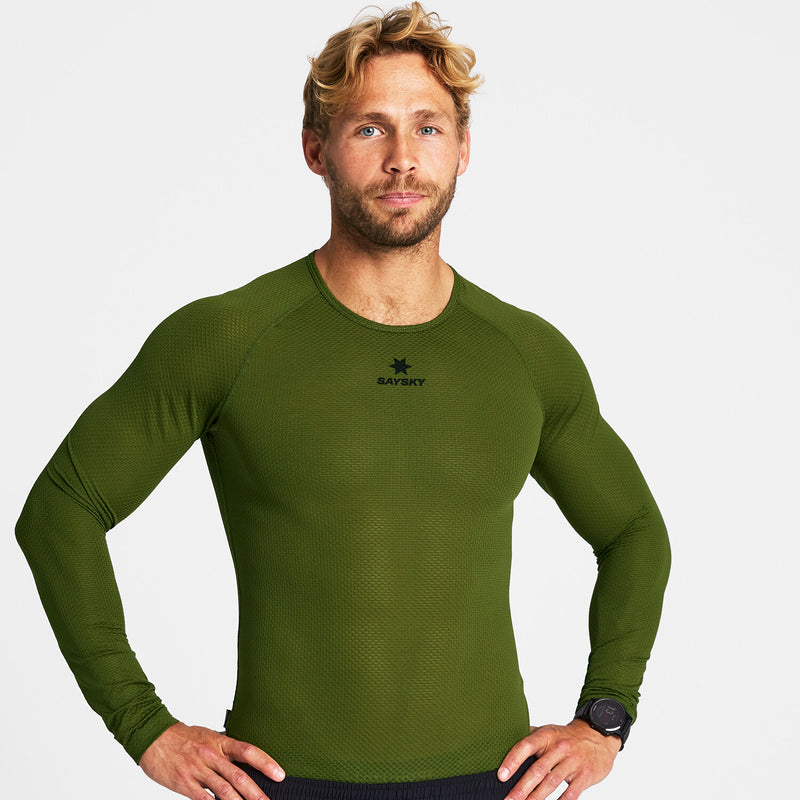 Saysky Mesh Base Layer Longsleeve Grün 313 NMRBL32C313