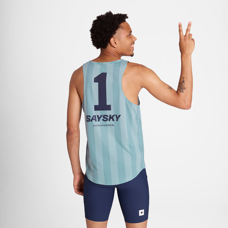 Saysky Combat Singlet Blau Stripes 007 NMRSI31C007