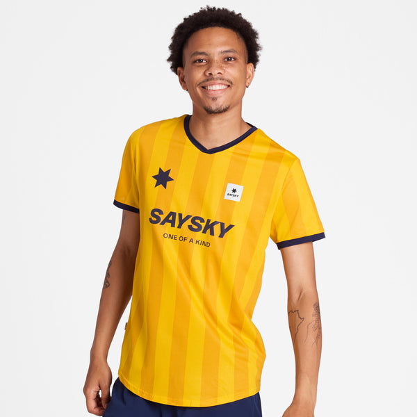 Saysky Combat T-shirt Gelb Stripes 008 NMRSS31C008