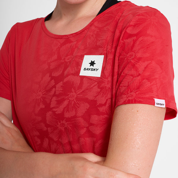 Saysky Reactive Flow T-shirt Rot Reactive Flower 1037 NWRSS60C1037
