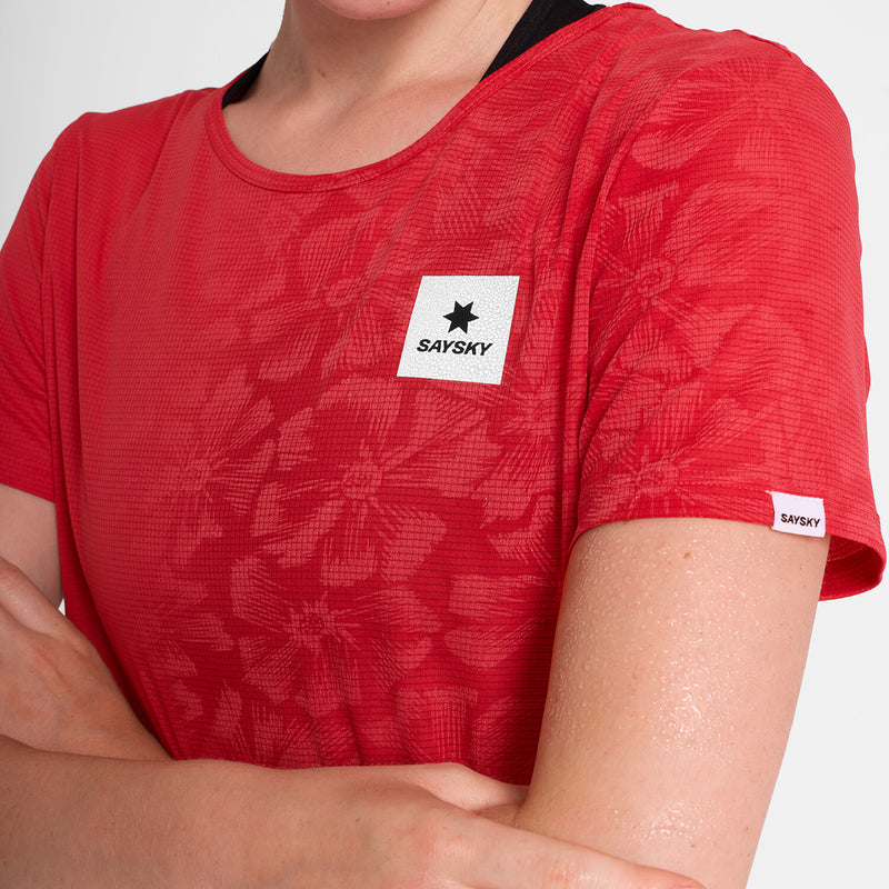 Saysky Reactive Flow T-shirt Rot Reactive Flower 1037 NWRSS60C1037