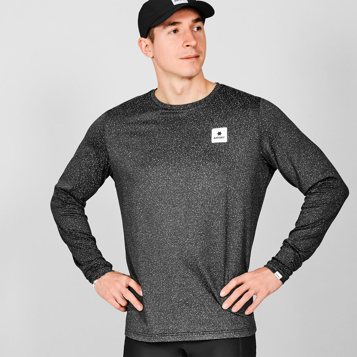 Saysky Reflective Universe Pace Longsleeve Schwarz 901 MMRLS20C901