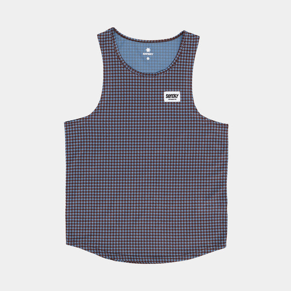 Saysky Houndstooth Combat Singlet Blau Houndstooth 1047 OMRSI31C1047