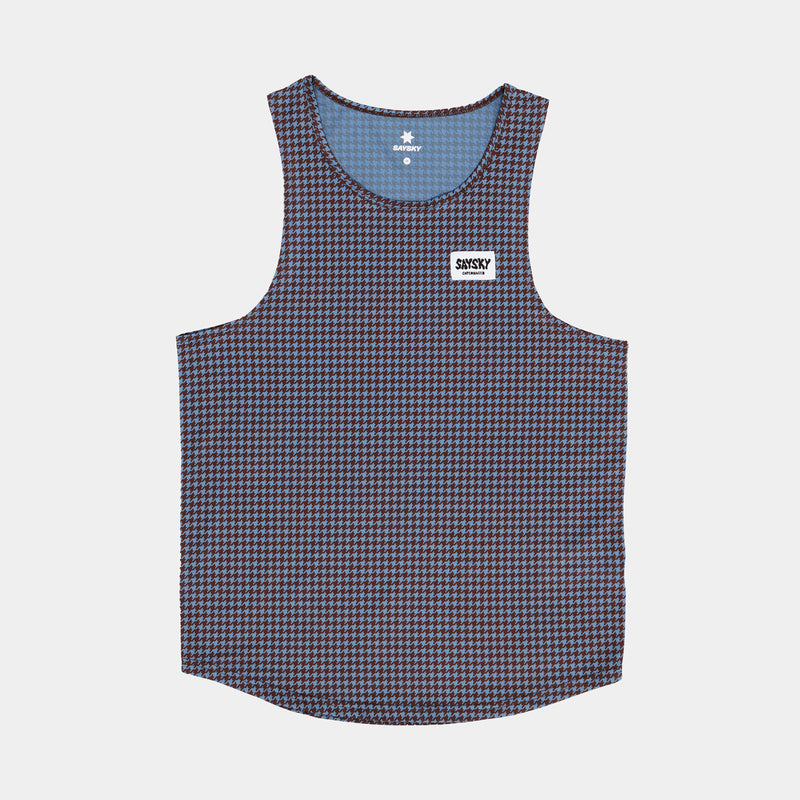 Saysky Houndstooth Combat Singlet Blau Houndstooth 1047 OMRSI31C1047