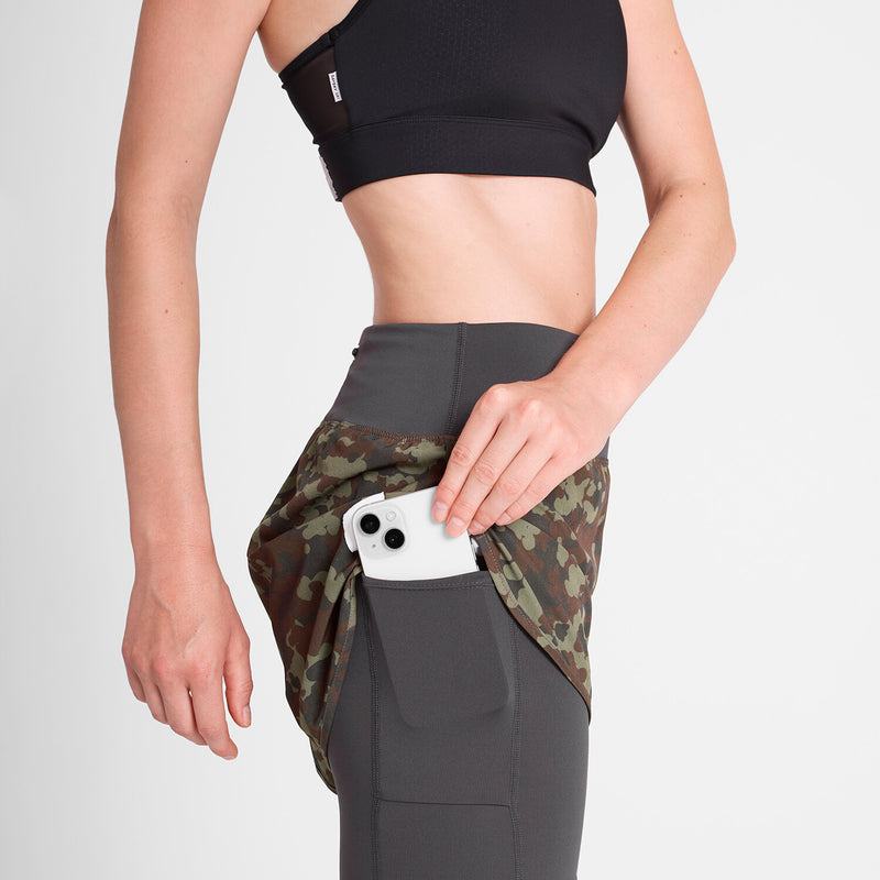 Saysky Camo Pace 2 in 1 Shorts 3" Braun Camo 1048 OWRSH23C1048