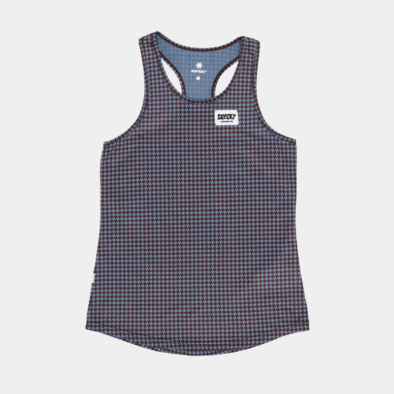 Saysky Houndstooth Combat Singlet Blau Houndstooth 1047 OWRSI31C1047