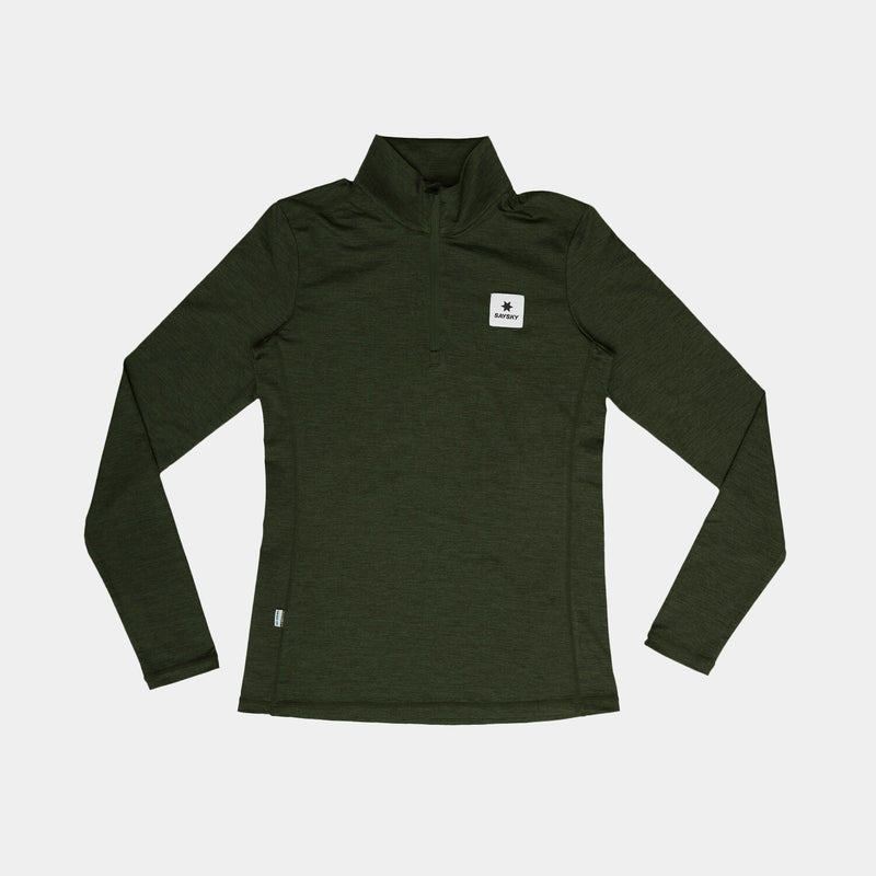 Saysky Pace Half Zip Long Sleeve Grün 3001 XWRLS21C3001